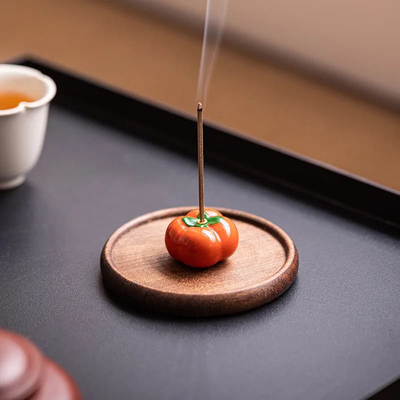 1pc frutta in ceramica bruciatore di incenso porta bastoncini di incenso decorazioni per la casa incenso inserito strumento articoli di arredamento creativi