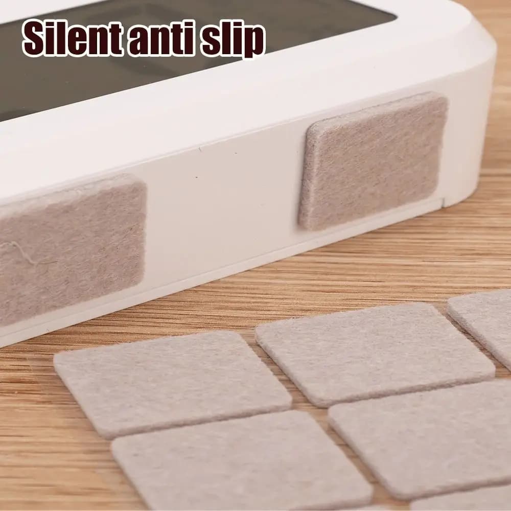 12 pz/foglio copertura per gamba del tavolo feltro gamba della sedia pad mobili per la casa accessorio protezione del pavimento paraurti pad rettangolo muto
