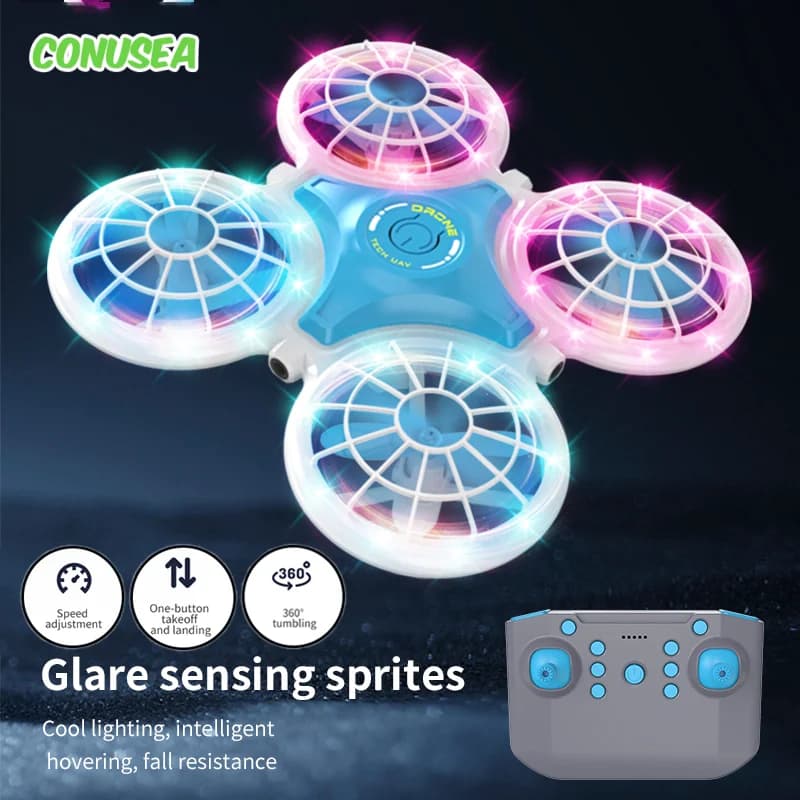 Mini Ufo Drone Giocattolo RC Aereo Dron Mantenimento dell'altitudine Elicotteri radiocomandati Aerei Evitamento ostacoli Giocattolo Droni da corsa Giocattoli