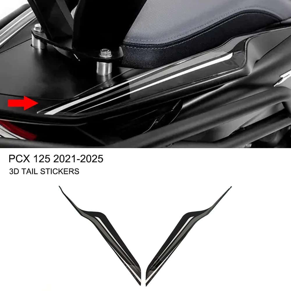 Per Honda PCX 125 PCX125 2021-2025 Accessori Moto adesivi coda 3D adesivo in resina epossidica protezione adesivi kit