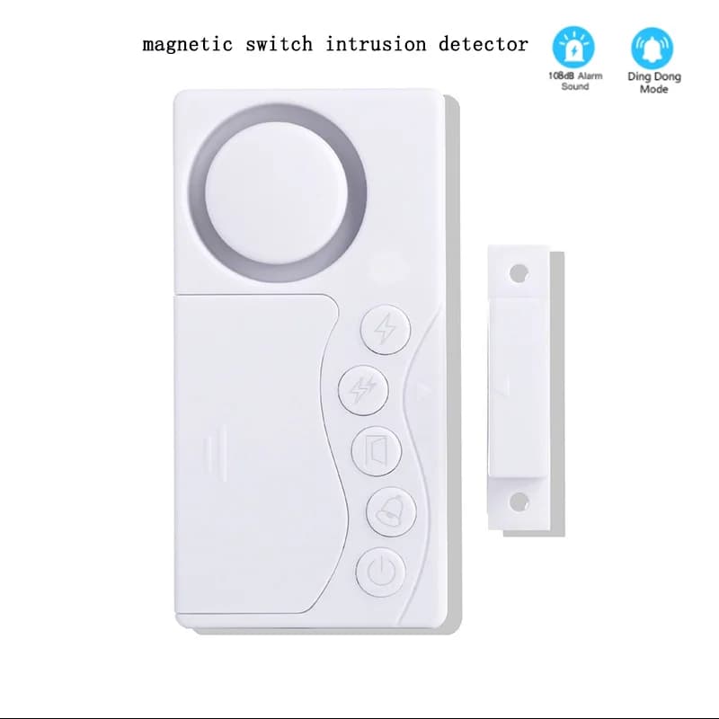 Allarme campanello antifurto per interni domestici Sensore wireless per apertura porta Sensore semplice per porte e finestre Interruttore magnetico Rilevatore di intrusioni
