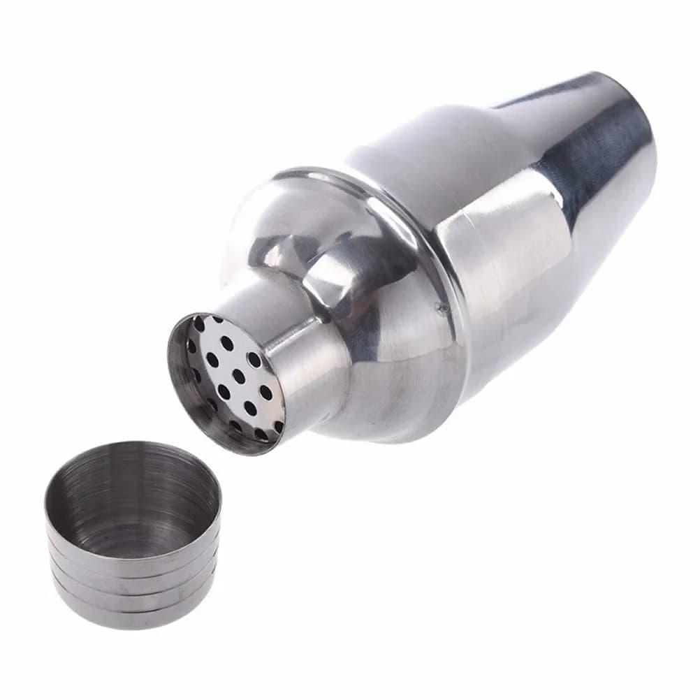 250Ml Stainless Steel Cocktail Shaker Premium Leakproof Bar Tool For Home Bar Ktv Beach Party Dishwasher Safe