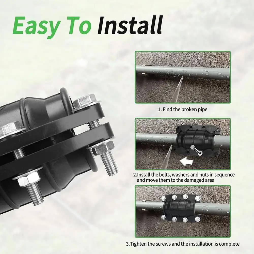 Professional Durable Water Pipe Clamp Emergency 3/4 Inch Universal Sealant Repair Clamp For Iron Pipe Loss