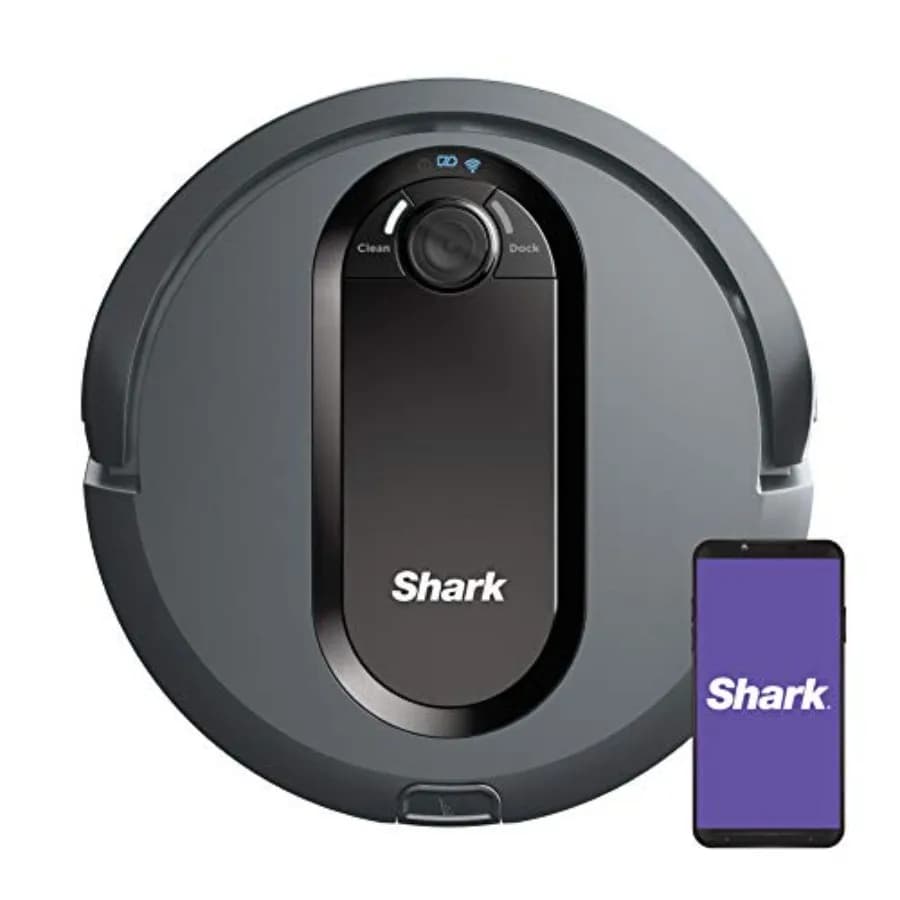 Robot Aspirapolvere IQ AV970 con Spazzola Autopulente, Navigazione Avanzata per Peli di Animali Domestici, Wi-Fi, Compatibile con Alexa, Contenitore Polvere XL, Finitura Nera