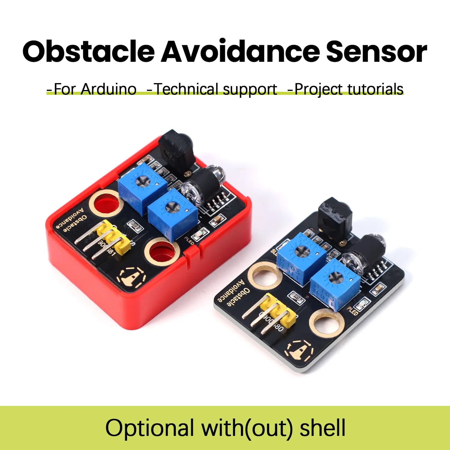 Sensor to avoid infrared obstacles and single line tracking sensor compatible with Lego blocks for Arduino robot projects