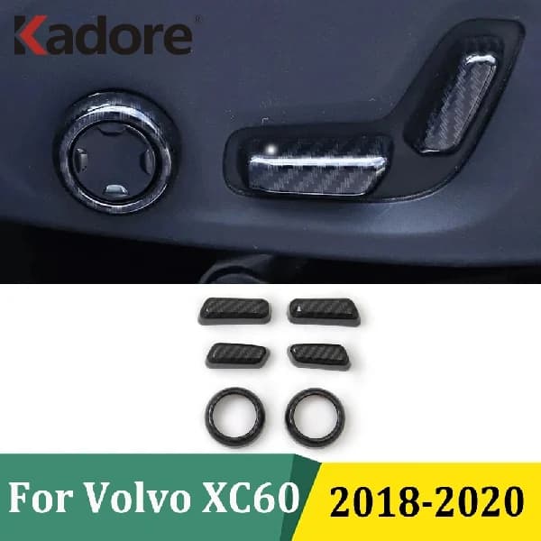 For Volvo XC60 XC 60 2018 2019 2020 Seat Adjustment Switch Button Cover Trim Sticker Car Interior Styling Accessories