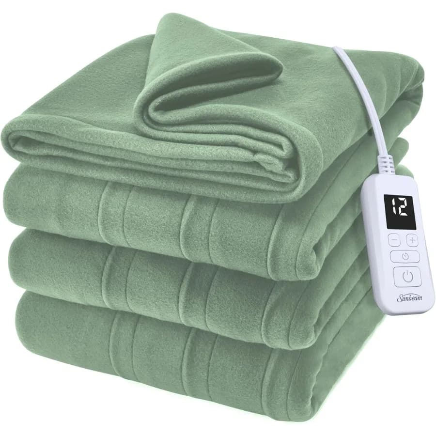 Coperta elettrica riscaldata Royal Ultra Fleece Full Size 84" x 72" 12 impostazioni di calore Spegnimento automatico selezionabile 12 ore Riscaldamento rapido M
