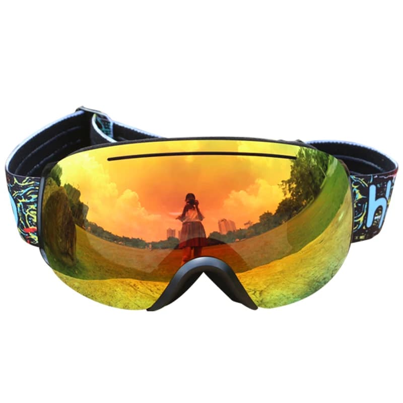Nuovi Occhiali da Sci Unisex con Doppia Lente Sferica Colorati per Snowboard