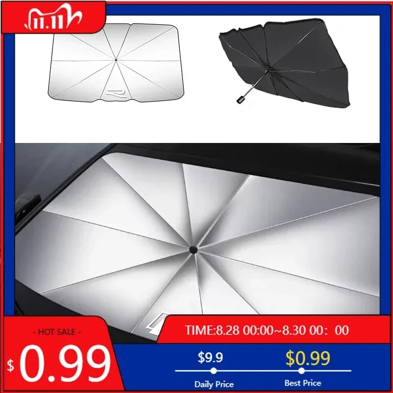 Parasole per Auto, Accessori di Protezione per Parabrezza Interno, Compatibile con Volkswagen Tiguan, Bora, POLO, PASSAT CC, Touran