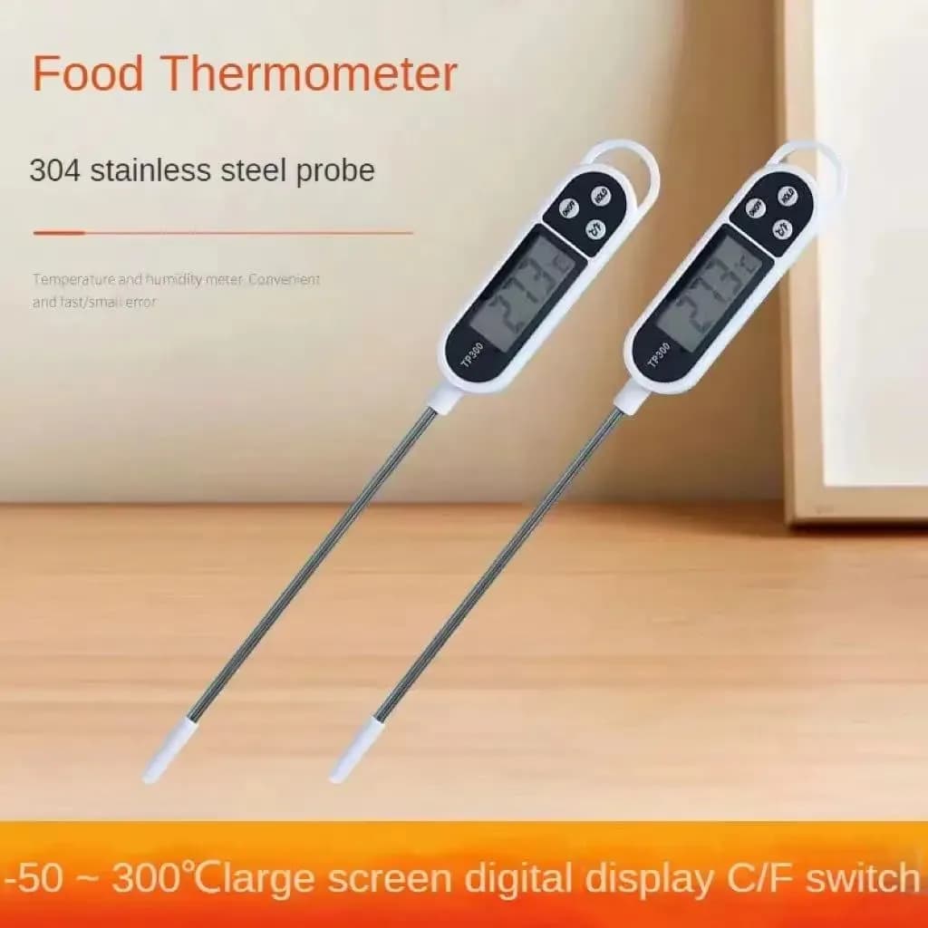 Digital Kitchen Thermometer, Carne Temperature Measuring Instrument, Electronic Power Thermometer with LCD Display