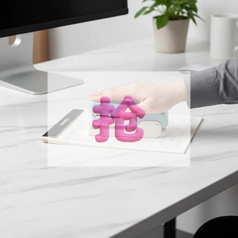 Cucitrice Girevole a 360° per Lavori Pesanti, Compatibile con Graffette 24/6, Cucitrice Girevole per Carta Lunga Senza Sforzo