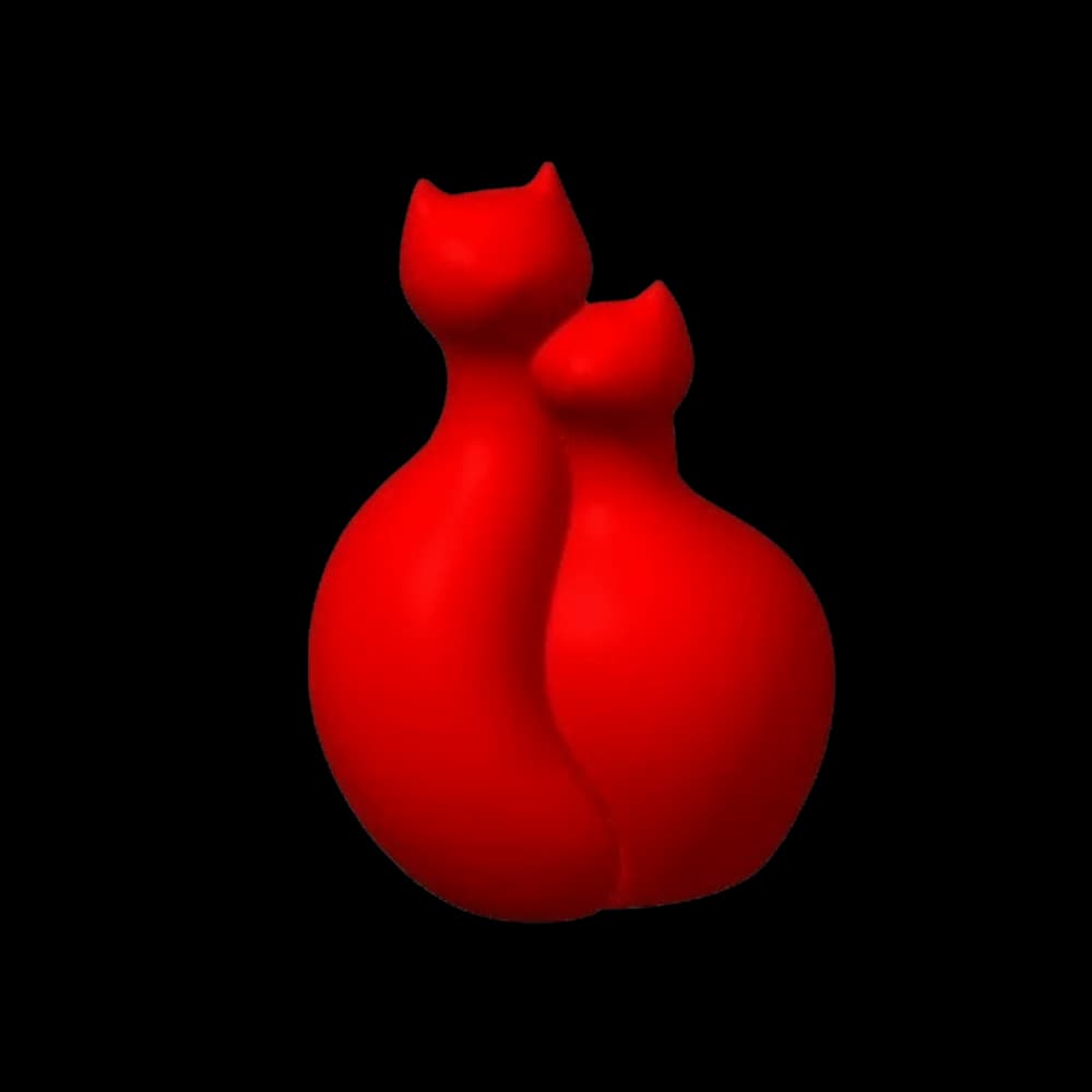 Creative Funny Cat Hugging Vase Sculpture Desktop Ornaments Flower Vase 3D Printed Makeup Brush Holder Office Desk