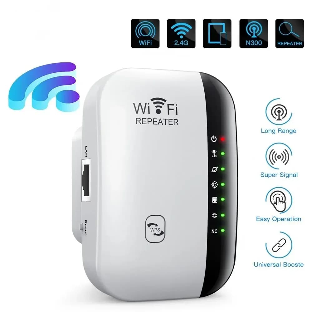 New Third Generation Seven-lamp 300Mbps Wireless WIFI Repeater 2.4G Router Range Extender Wi-Fi Signal Amplifier Home