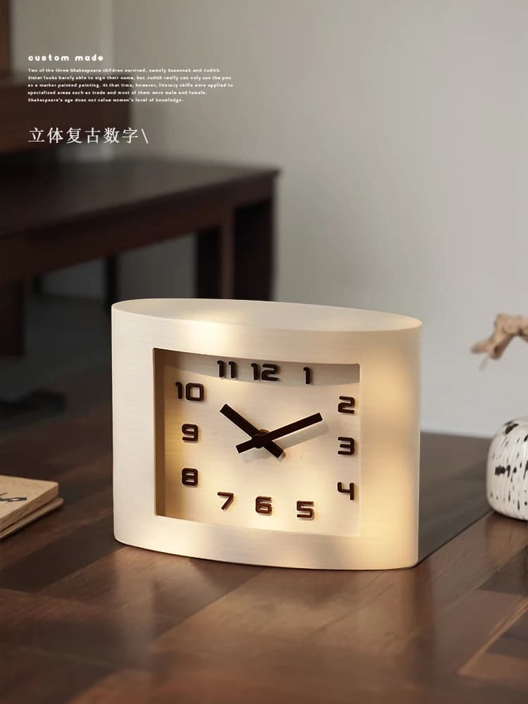 Posizionamento a pendolo orologio da tavolo da tavolo orologio da tavolo arte orologio silenzioso avanzato