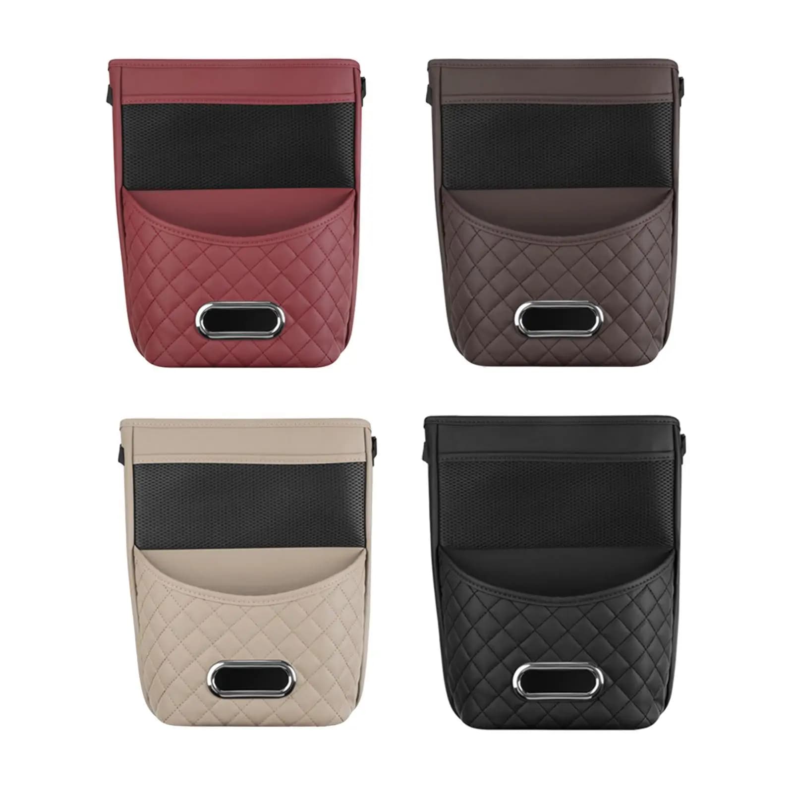 Tasca portaoggetti per organizer per sedile per console auto, multifunzionale, facile da installare con cinghie regolabili, portaborse, scatola portaoggetti per fazzoletti