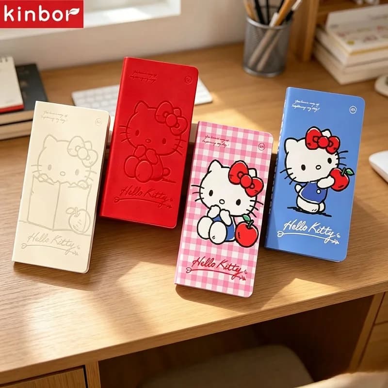 Knibor A7 Portable Pocket Grid Notebook Kinbor Mini Planners Hand Journal Kawaii Small Notepad Travel Diary Student Stationery