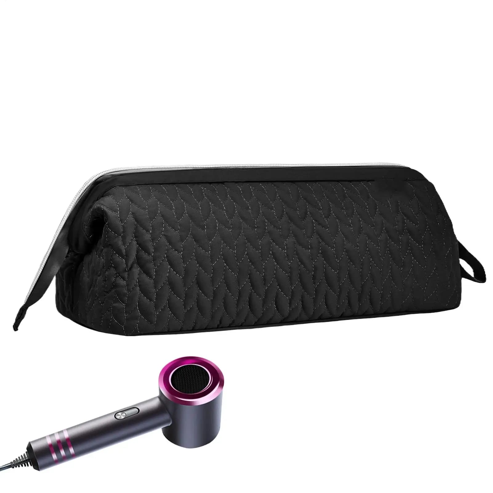 Curling Iron Travel Bag Straightener Holder Pouch Hair Straightener Storage Bag For Travel Salon Bathroom Vanity Home Bedroom