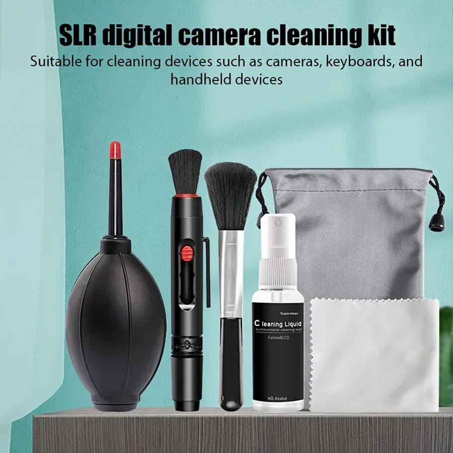Cleaning Kit for Cameras, Air Blower and Microfiber Cloth for DSLR and Mirrorless Canon Nikon, Laptop and Keyboard Fai-da-Te Maintenance Parts