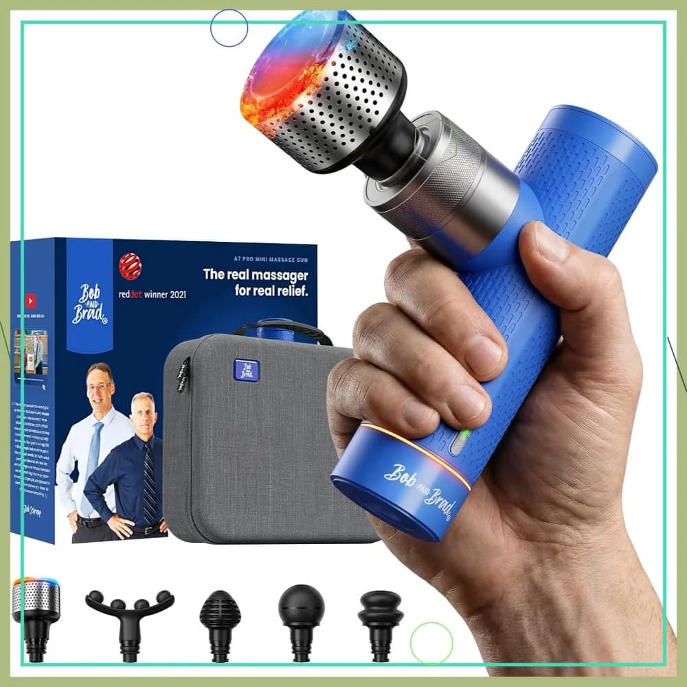 Pistola per Massaggio Profondo con Terapia Caldo/Freddo - Amplitude 11mm, Silenziosa, Portatile, Compatibile con FSA-HSA