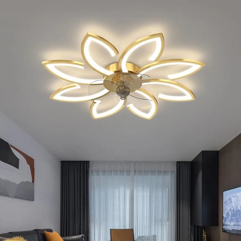 Ventilatori da soffitto con luci Telecomando Illuminazione interna per soggiorno Camera da letto Decorazioni per la casa Lampada da ventilatore a LED ad alta luminosità