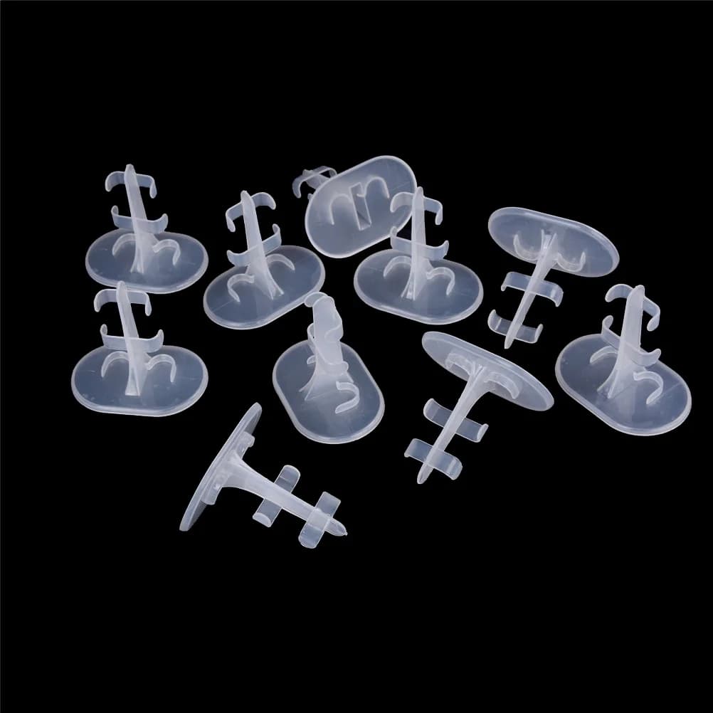 10 pz/lotto accessori per bambole supporto per bambole supporti per gambe trasparenti