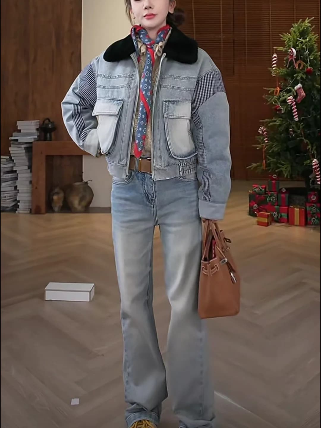 Jeans da Donna Baixue Consigliati: Modello Latte Primaverile, Caldo, Slim Fit, Versatile, Effetto Snellente, Linea Flessibile, Stile Wind Smoke