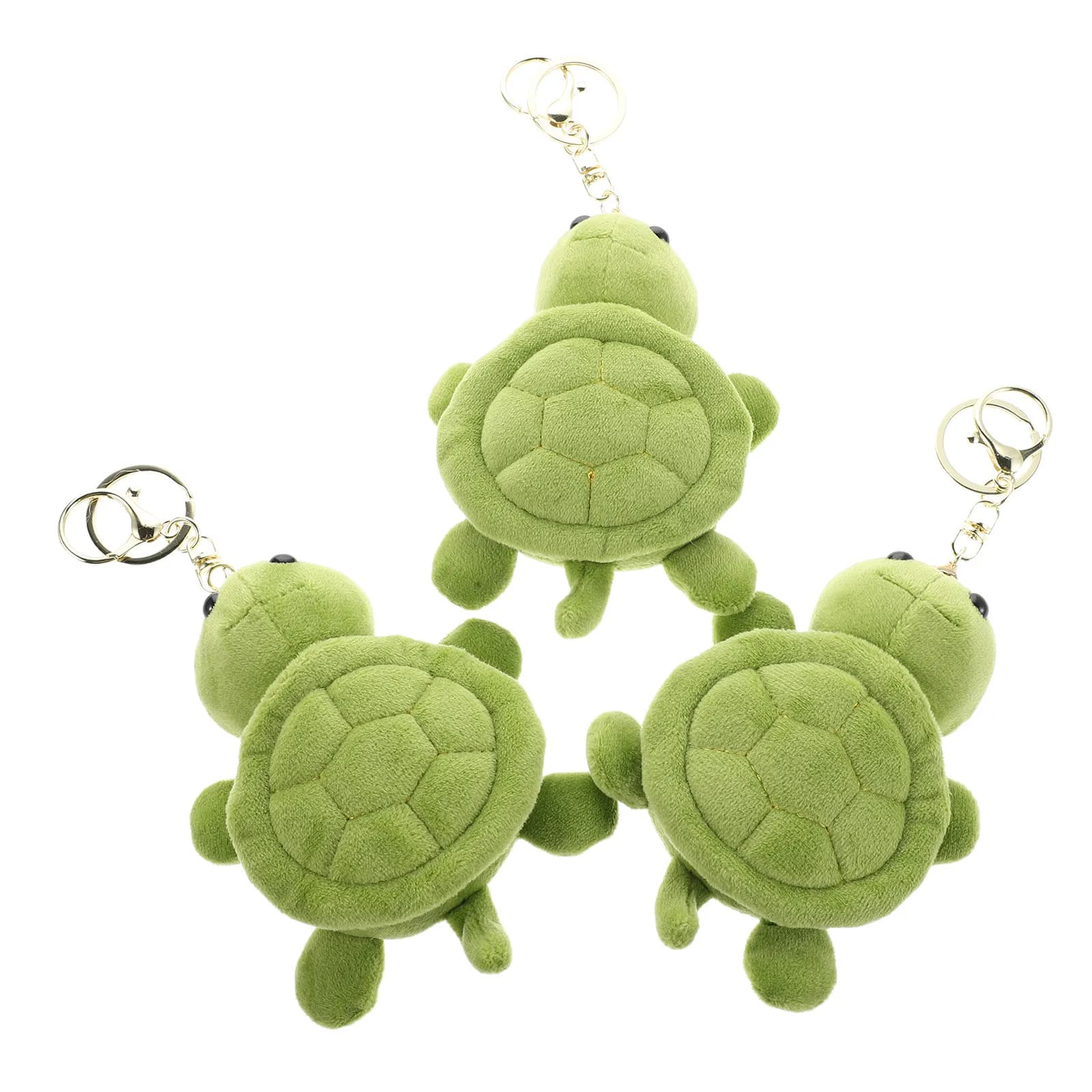 Set di 3 Portachiavi Carini con Mini Animali di Peluche per Zaino, Borsa, Chiavi, Valigia da Viaggio, Charm a Forma di Creatura Marina