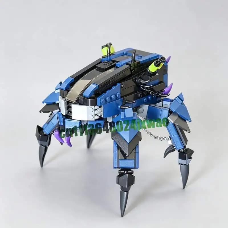 473PCS Hollow Walker Robot MOC Sci Fi Model Custom Puzzle DIY Assembly Building Blocks Toy Gift Educational Creative Collection