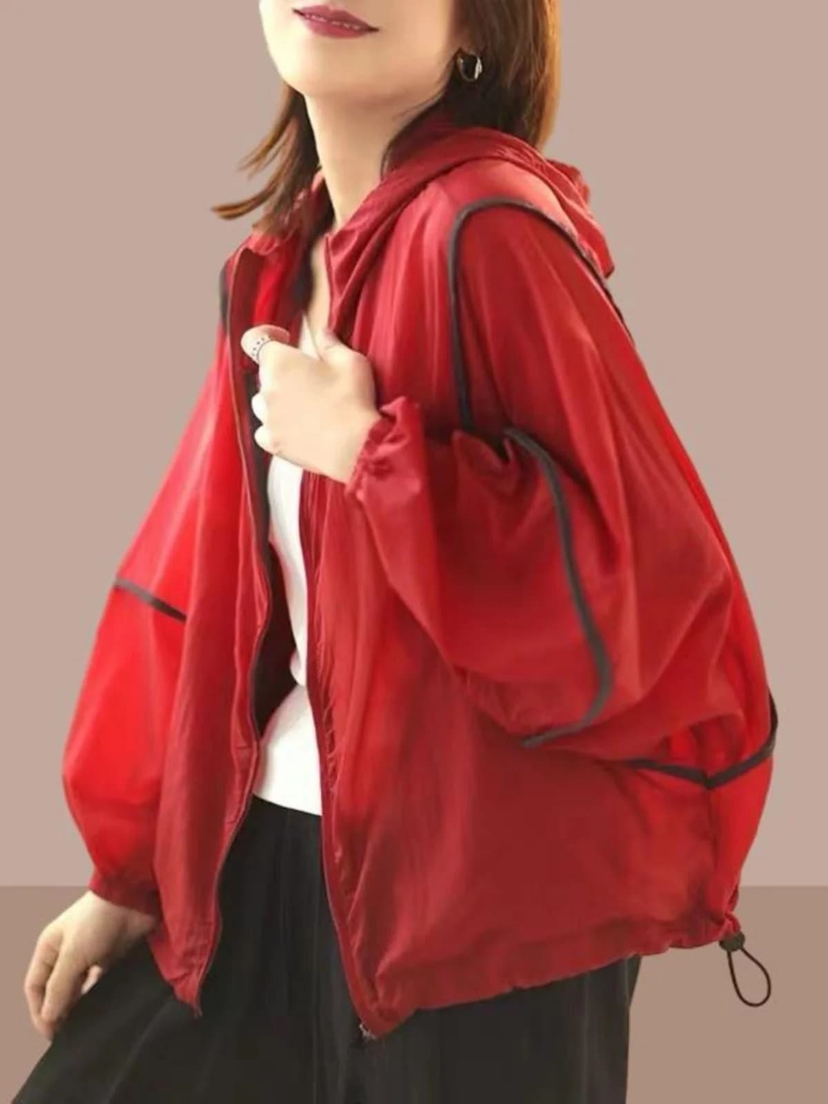 Cappotto Estivo da Donna 2026 Nuovo Stile Leggero a Maniche Lunghe con Protezione UV, Traspirante, Abbigliamento Protettivo Solare, Moda Femminile