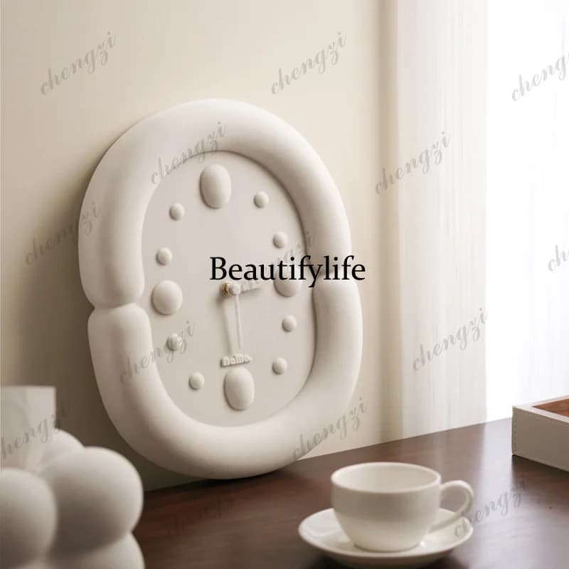 Silent Aesthetic Wall Clocks Living Room Designer Fashion Art Simple Nordic Clock Wall Interior Reloj De Pared Home Decoration