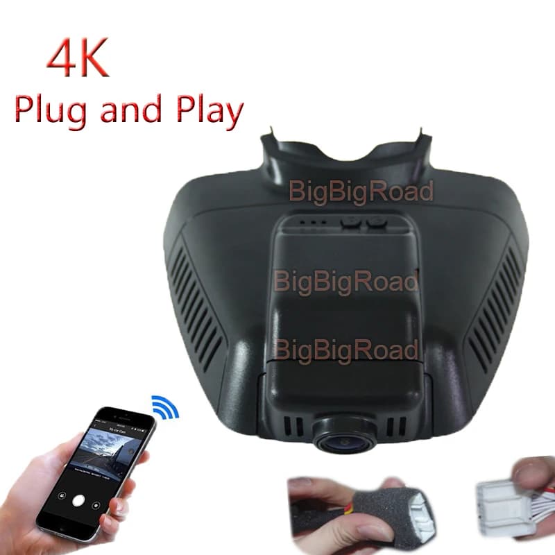 4K Plug And Play Wifi Car DVR Dash Cam Camera For Mercedes Benz GLK 200 260 300 350 2010 2011 2012 2013 2015 Low Version