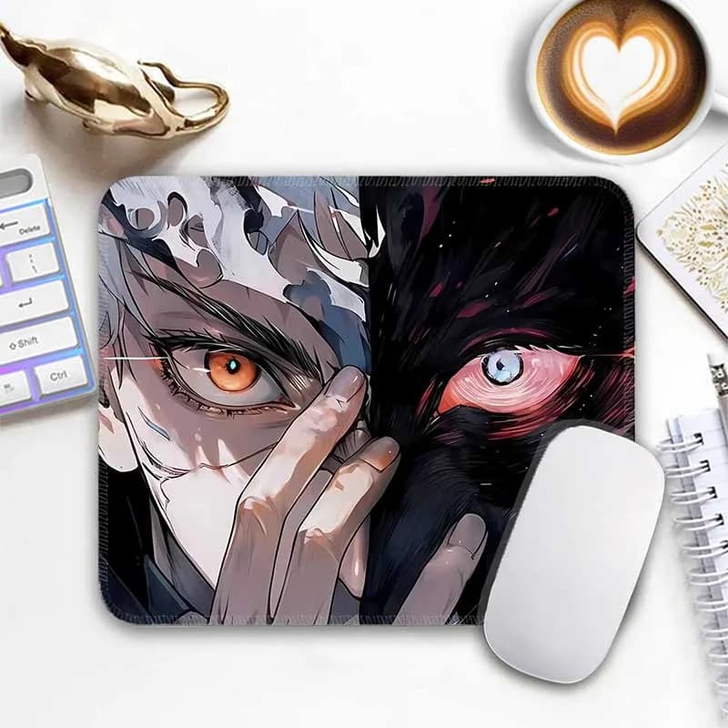 Anime Satoru Gojo Tappetino per mouse standard Jujutsu Kaisen Tappetino per mouse Piccolo tappetino per mouse da gioco Tappetino per mouse da viaggio Tappetino per mouse antiscivolo per ufficio