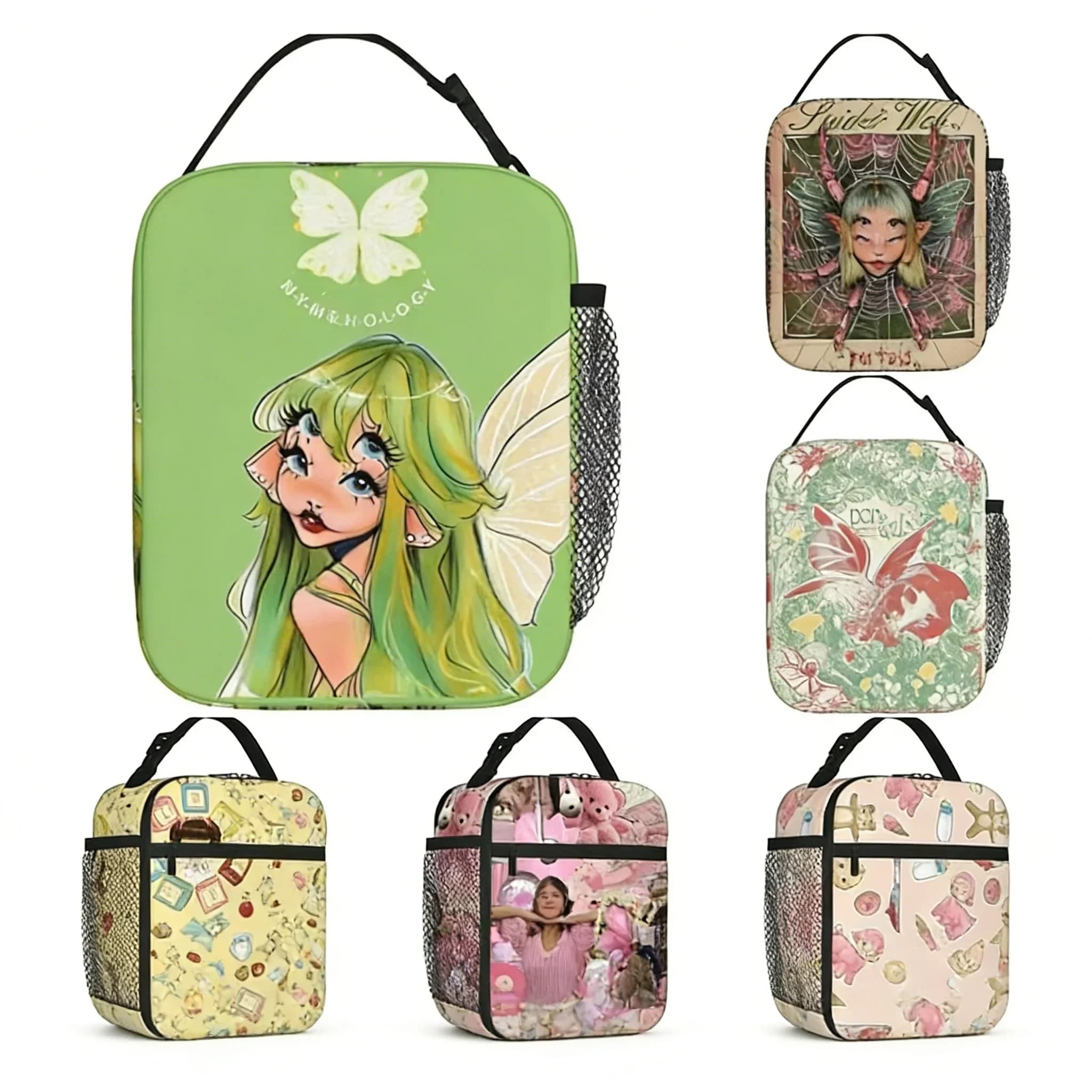 Cartoon Portals Melanie Martinez Thermal bag for lunch, food container, reusable thermal bag for school, office