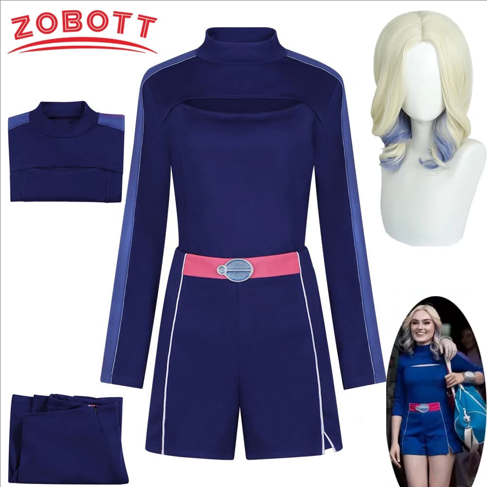 Film Zombies 4 Dawn Of The Vampires Addison Costume Cosplay Donna Top T-shirt Pantaloncini Set Uniforme Abiti di Halloween
