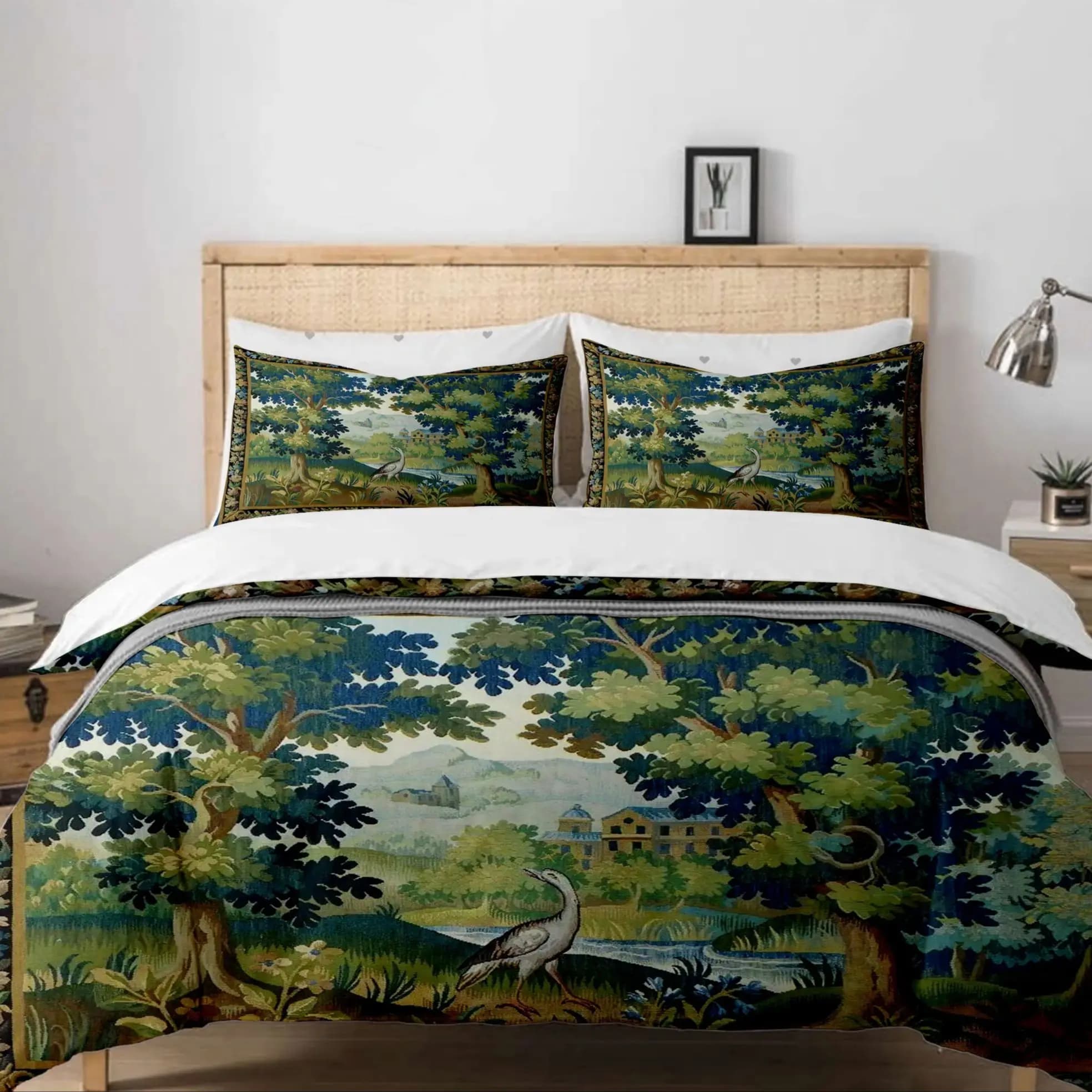 Flemish Verdure Renaissance Duvet Cover Set King Queen Double Full Twin Single Size Boys Bed Linen Set