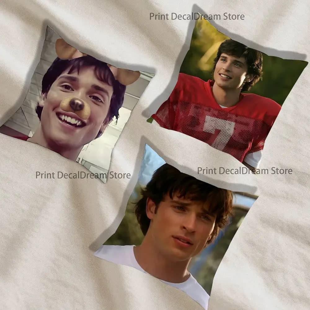 Cuscino T-Tom Welling per camera da letto, auto, caffetteria, soggiorno e divano, fodera decorativa per cuscino