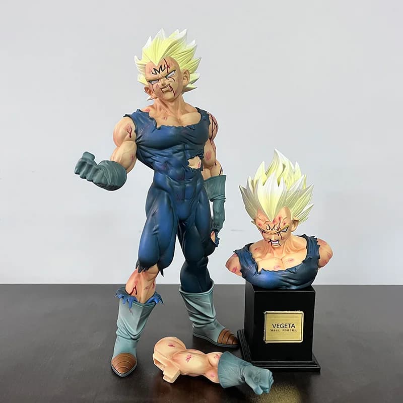 Statua VF 2026 Dragon Ball Z Vegeta con Testa Sostituibile, Action Figure Majin Vegeta 28cm/11.02 pollici, Modellino da Collezione, Giocattoli, Regali
