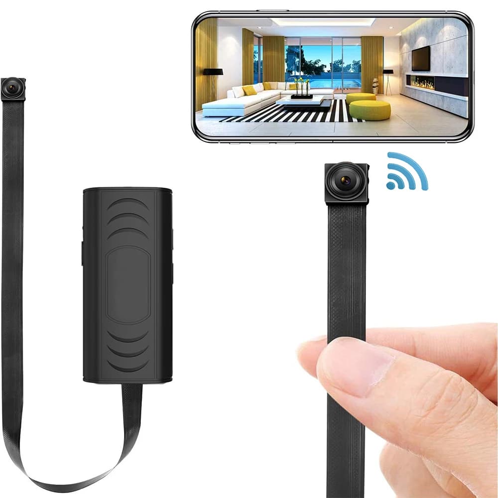 Mini telecamera di sicurezza domestica Full HD Telecamera WIFI remota portatile Piccola telecamera di sorveglianza compatta per porta