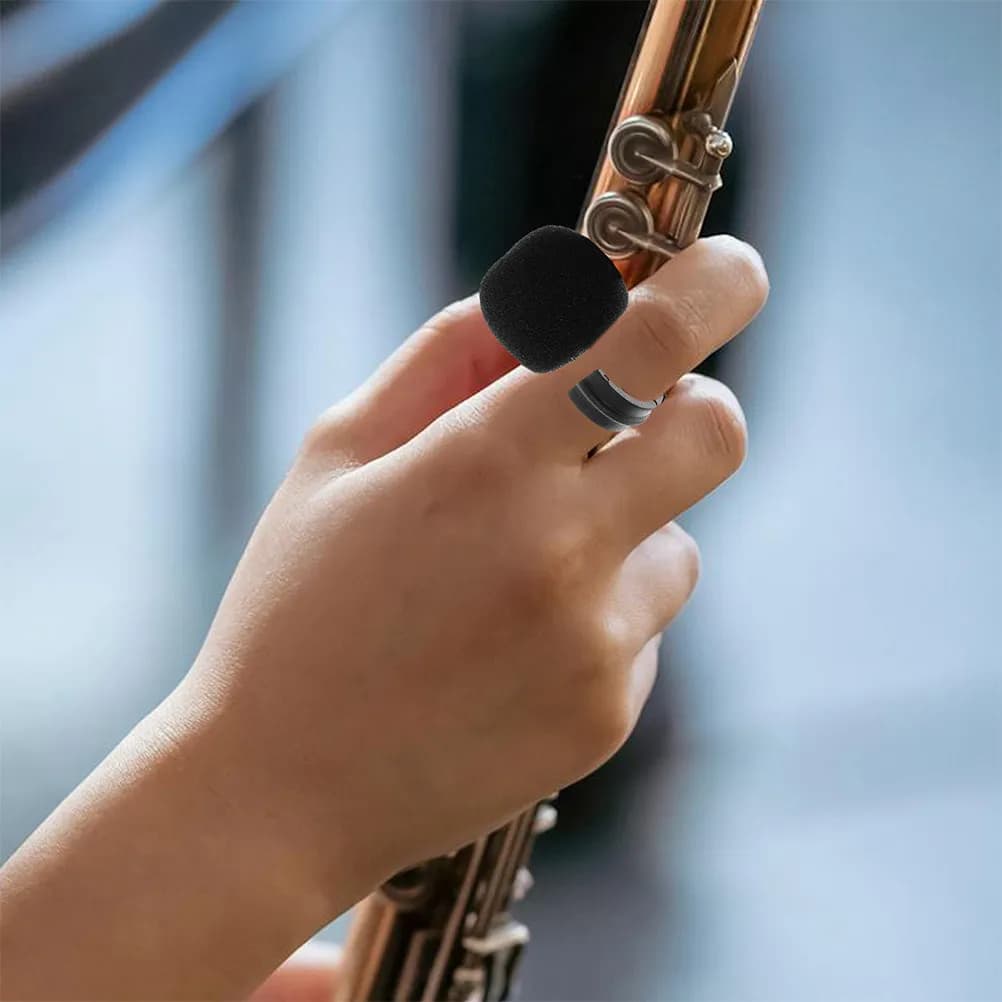 Microfono ad anello cablato per flauto, armonica, ocarina, violino, sassofono, clarinetto, tromba, chitarra, ukulele, mandolino, banjo, violoncello