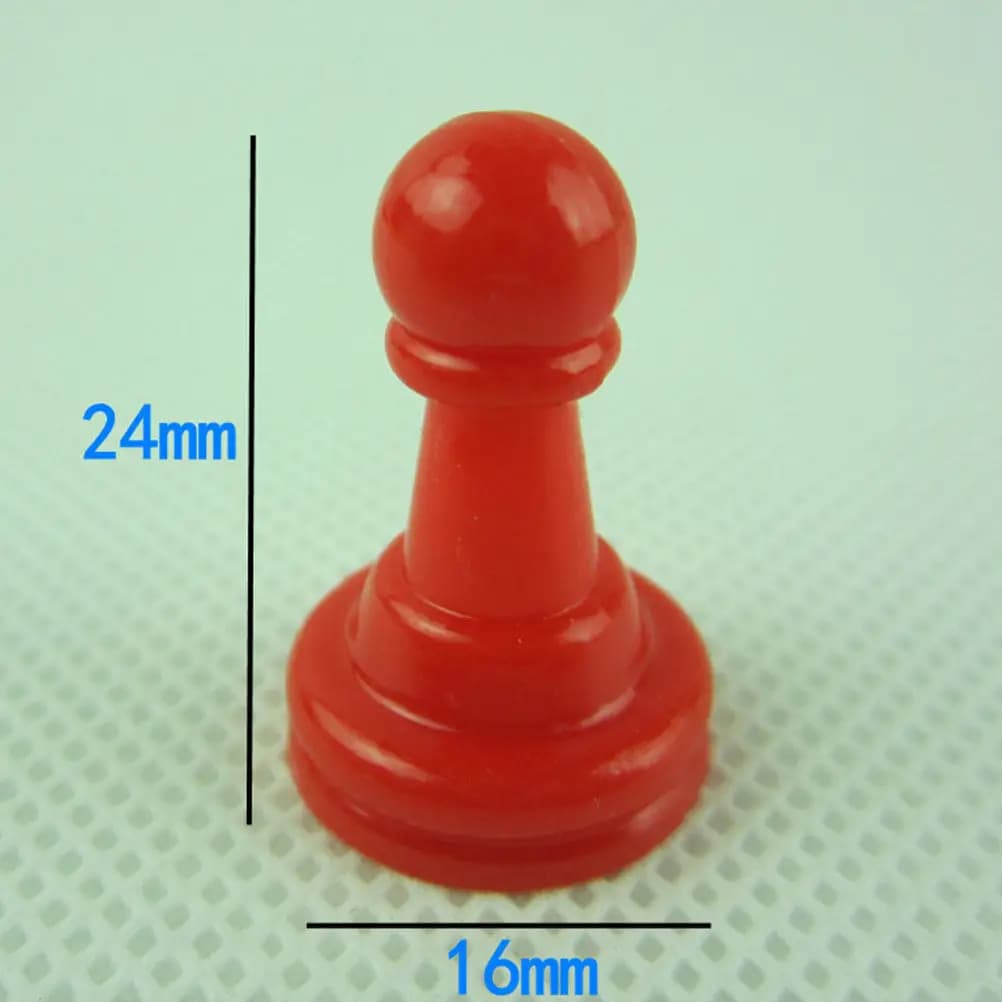 64 Pezzi Scacchi in Plastica Multicolore, Accessori Educativi per Giochi da Tavolo, per l'Apprendimento degli Scacchi e Sostituzione Pezzi Backgammon