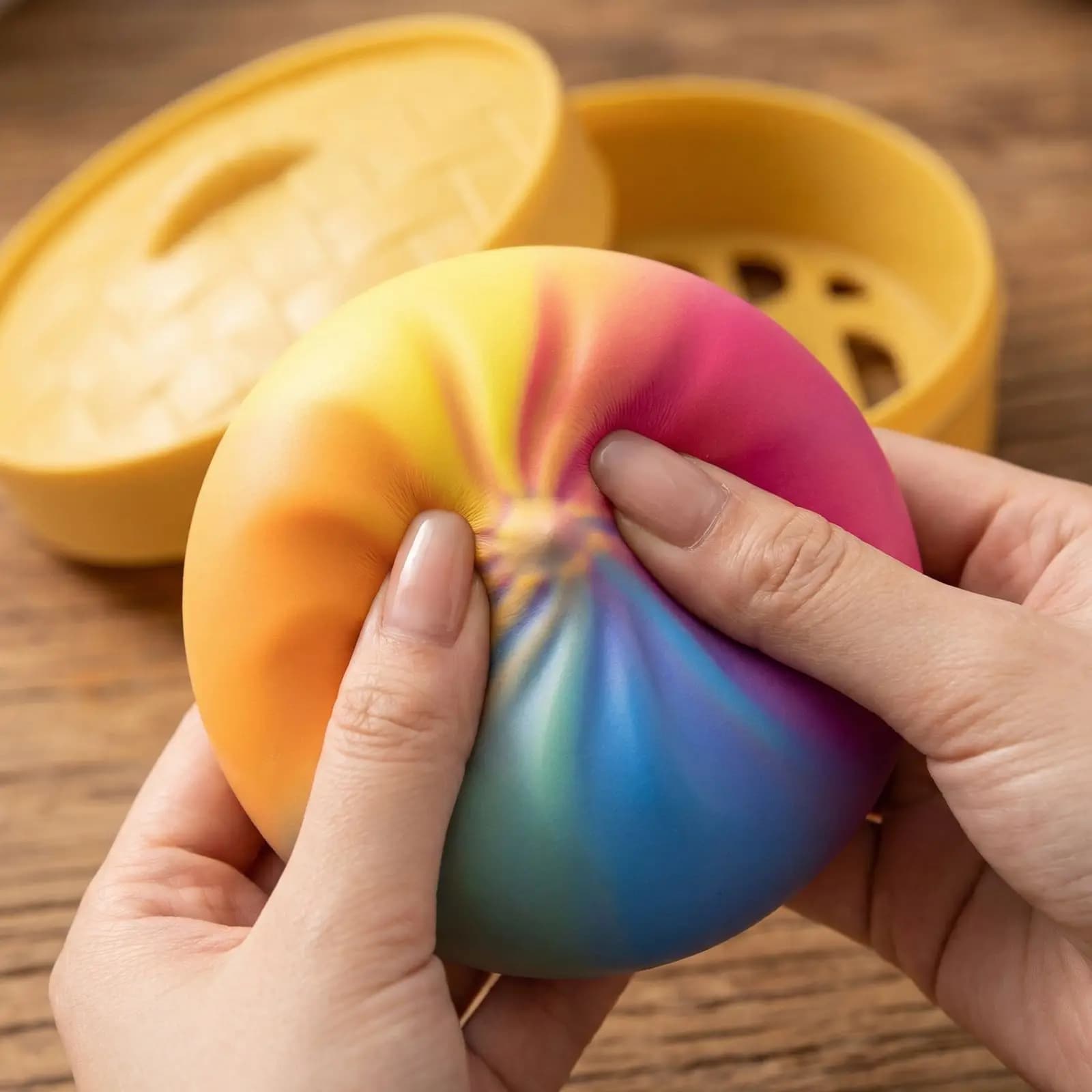 Giocattoli Squishy a Forma di Raviolo con Glitter e Scatola a Vapore, Giocattoli Antistress per Adulti e Bambini, Accessori per Scherzi