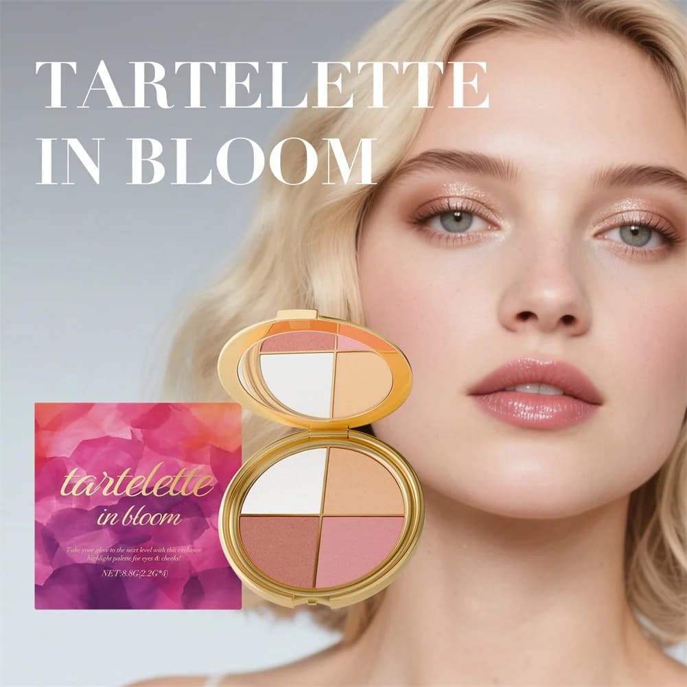Palettes of eye shadows and headlights Kit for slender makeup All in 1 Eye makeup highlighter for a fresh look all day long lasting for women