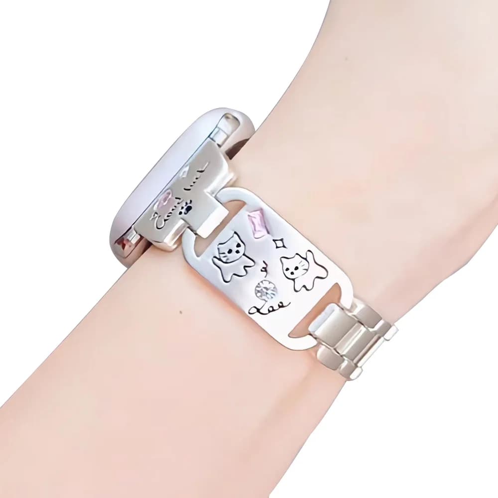 Bracciale gioielli elegante per cinturino Apple Watch 46mm 45mm 44mm 49mm 42mm 41mm 40mm 38mm donna ragazza carino elegante cinturino con diamanti in metallo