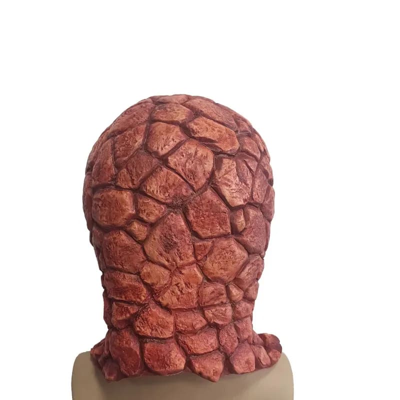 CyFantastic Four Thing Maschera da supereroe Maschera a testa intera Guanti Halloween Fancy Dress Up Maschera in lattice horror Puntelli per feste cosplay