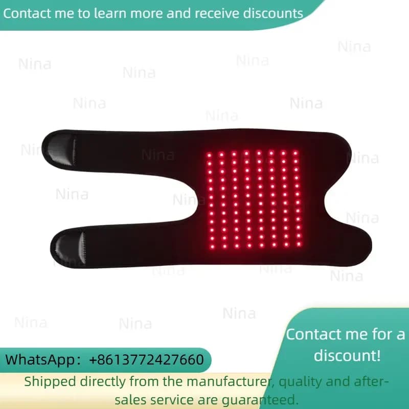 2025 Trending Product 850nm PDT Wrap Pad With Rechargeable Build in Battery Knee Injury Recovery Red Light Therapy Belt