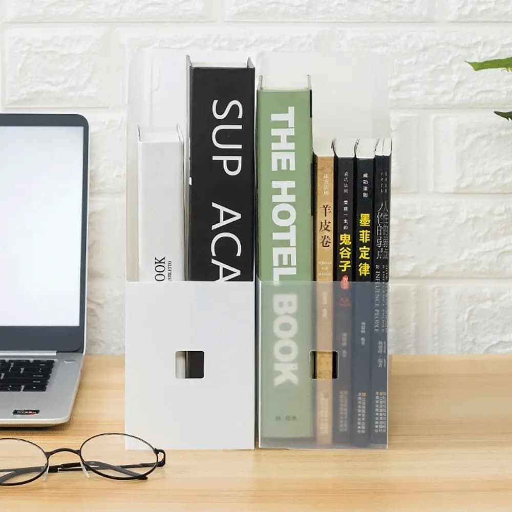 1 Pezzo Portadocumenti Durevole, Scaffale per Archiviazione, Organizzatore da Scrivania, Porta Cartelle Verticale in Plastica, Porta Libri e Riviste