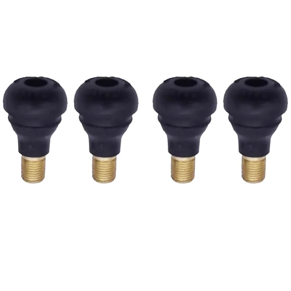 4 pezzi universale TR412 snap-in valvola per pneumatici senza camera d'aria per auto steli valvola aria per pneumatici in gomma rame per auto moto moto