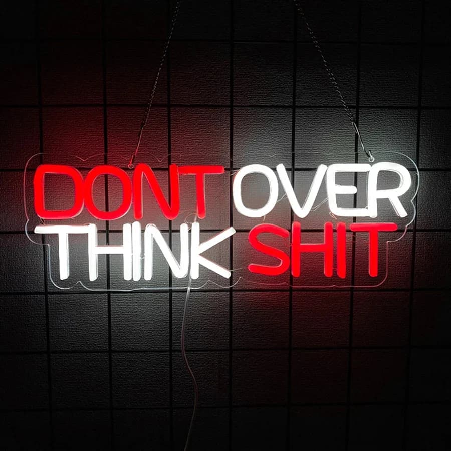 Insegna al Neon 'Normal Gets You Nowhere', Luci LED al Neon per Decorazione Murale, Camera da Letto, Soggiorno, Ufficio, Bar, Arte Murale