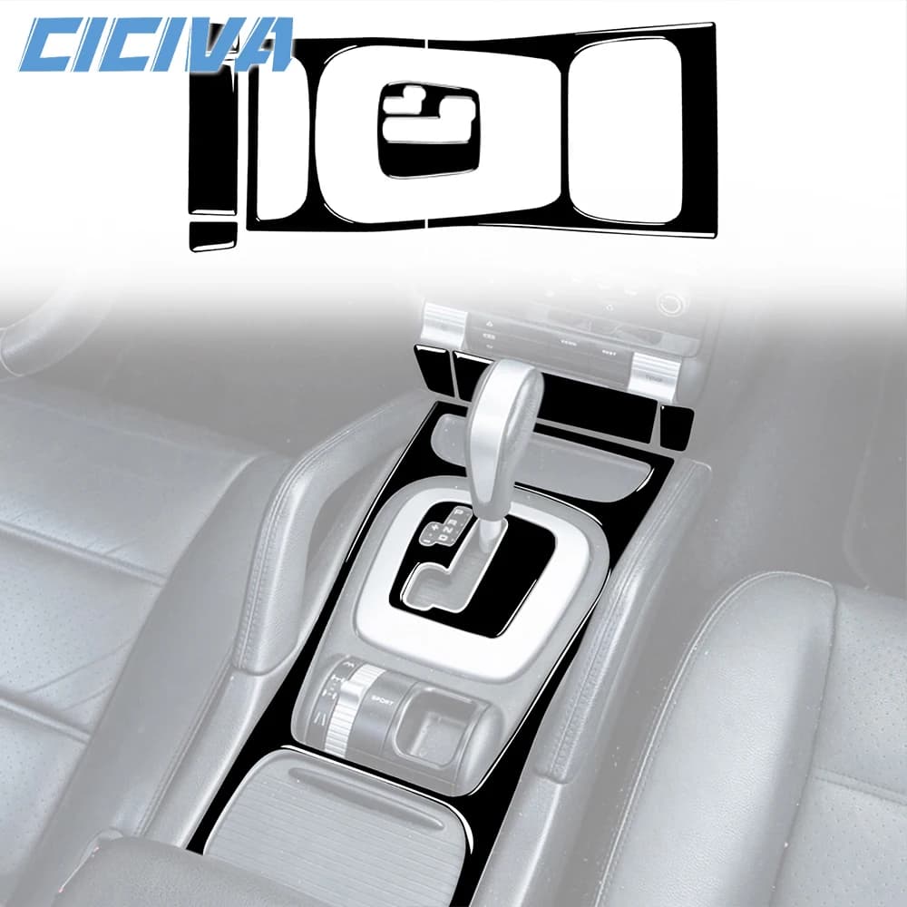 For Porsche Cayenne S gts Turbo 2003-2010 piano black change transmission panel car cover inside Trim accessories Sticker