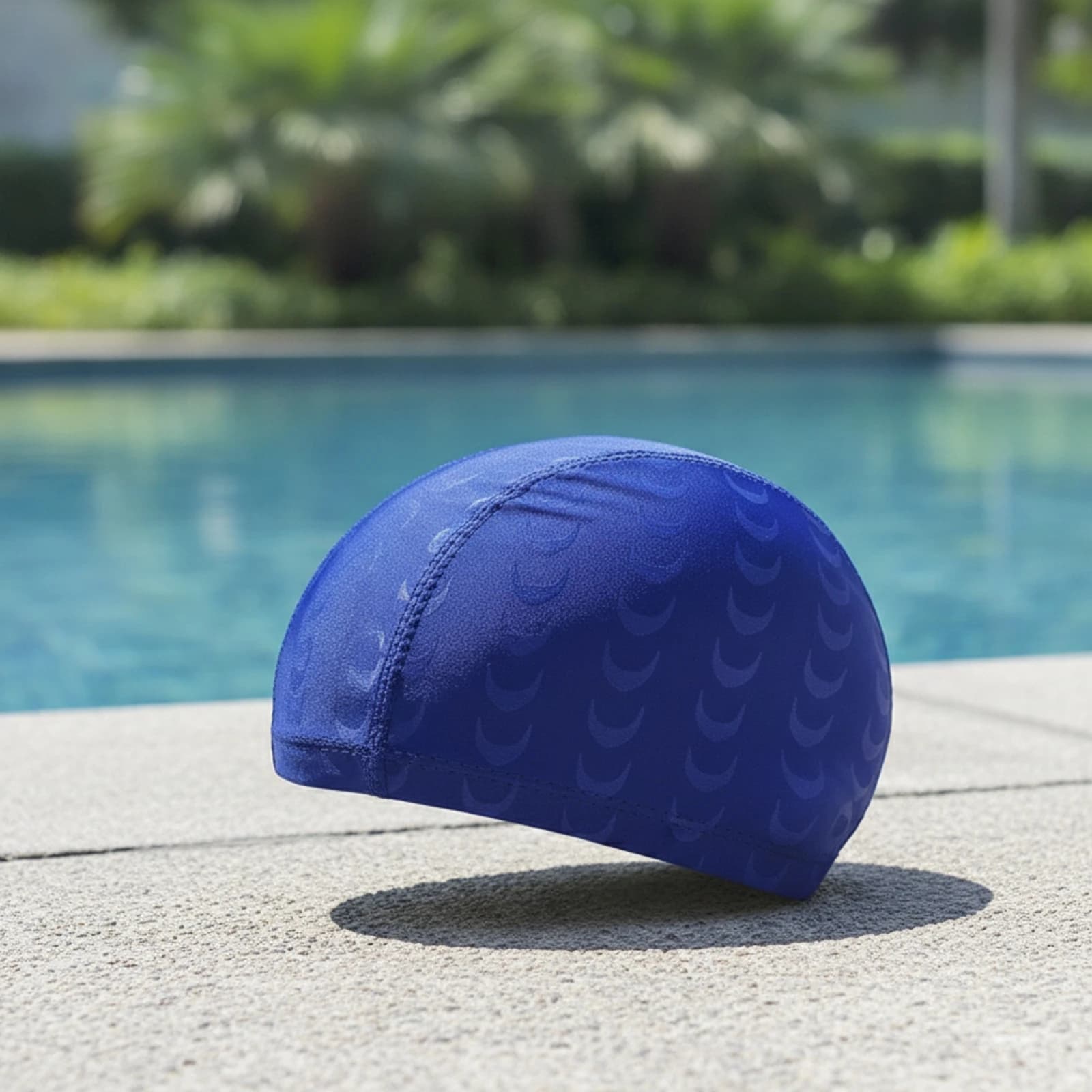 Swim Cap with Ear Covers Elastic Material Swim Cap Swimming Hat Stretch Headwear High Elasticity for Swimmers, Pool, Training